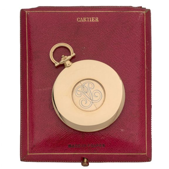 French gold pocket watch with concealed guillotine dial Circa 1910 French gold pocket watch with concealed guillotine dial Circa 1910