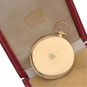 French gold pocket watch with concealed guillotine dial Circa 1910