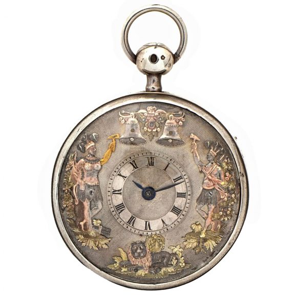French verge watch with Jacquemart figure automaton Circa 1810