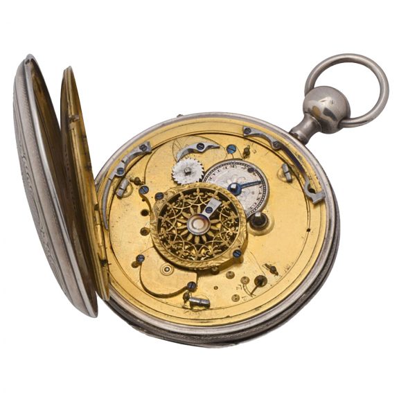 French verge watch with Jacquemart figure automaton Circa 1810 French verge watch with Jacquemart figure automaton Circa 1810
