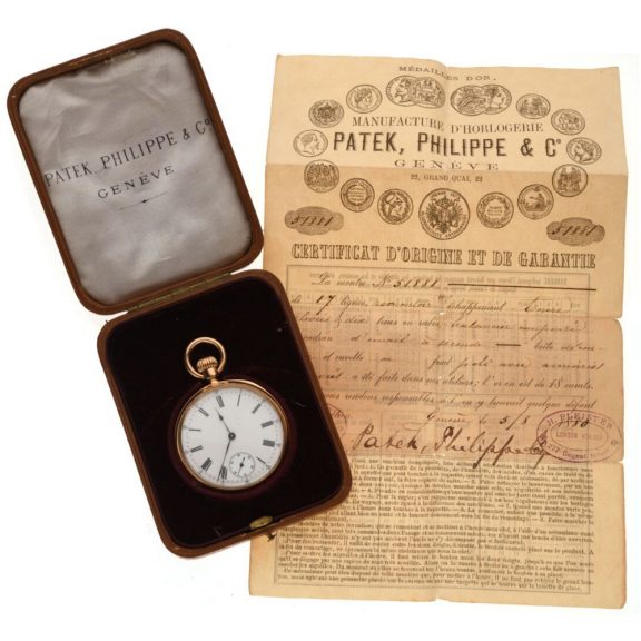 Swiss 18K gold open faced cylinder pocket watch Circa 1880 Swiss 18K gold open faced cylinder pocket watch Circa 1880