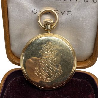 Swiss 18K gold open faced cylinder pocket watch Circa 1880 Swiss 18K gold open faced cylinder pocket watch Circa 1880