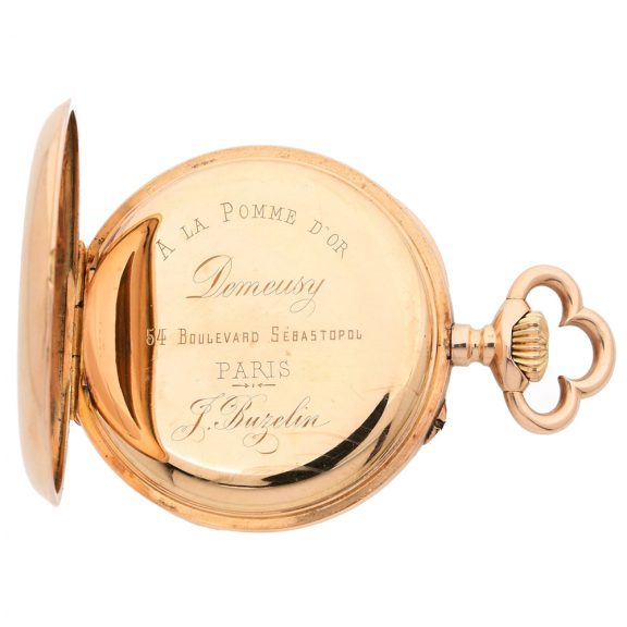 French 18 carat pink gold open faced lever pocket watch Circa 1900 French 18 carat pink gold open faced lever pocket watch Circa 1900