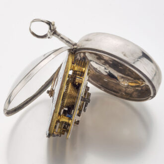 French silver and enamel open faced verge watch Circa 1780