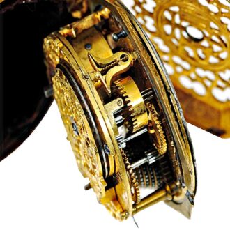 French astronomical octagonal pocket watch Circa 1690.
