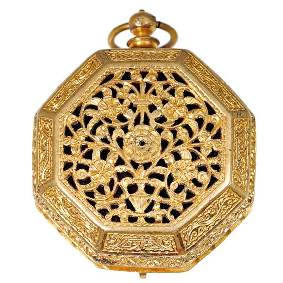 French astronomical octagonal pocket watch Circa 1690. French astronomical octagonal pocket watch Circa 1690.