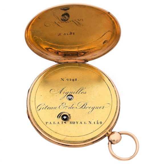 French 18 carat pink gold open faced pocket watch Circa 1850 French 18 carat pink gold open faced pocket watch Circa 1850