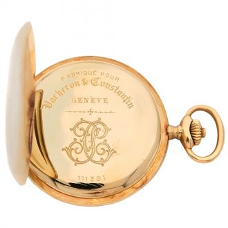 Swiss gold chronograph with tachymeter scale Circa 1900