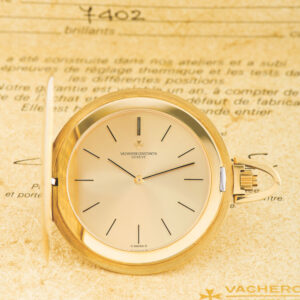 Swiss 18K gold hunting cased knife edged lever watch Circa 1965