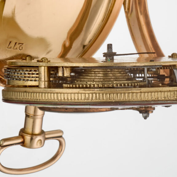 Rare Swiss gold verge with visible balance Circa 1810 Rare Swiss gold verge with visible balance Circa 1810