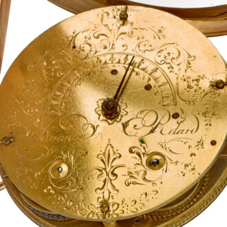 Rare Swiss gold verge with visible balance Circa 1810
