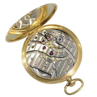 Swiss ultra-thin gold watch with perpetual calendar Circa 1926