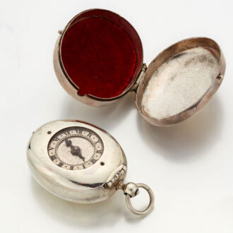 Rare early silver Dutch puritan verge with date Circa 1630