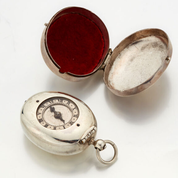 Rare early silver Dutch puritan verge with date Circa 1630 Rare early silver Dutch puritan verge with date Circa 1630