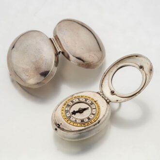 Rare early silver Dutch puritan verge with date Circa 1630