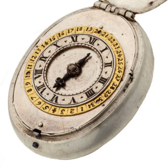Rare early silver Dutch puritan verge with date Circa 1630