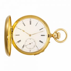 Swiss 18 carat gold minute repeating watch Circa 1861-1862