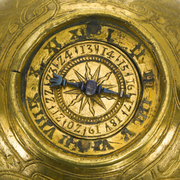 Very rare German gilt-metal spherical striking watch Circa 1550 Very rare German gilt-metal spherical striking watch Circa 1550