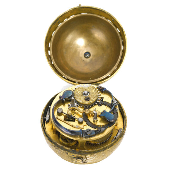 Very rare German gilt-metal spherical striking watch Circa 1550 Very rare German gilt-metal spherical striking watch Circa 1550