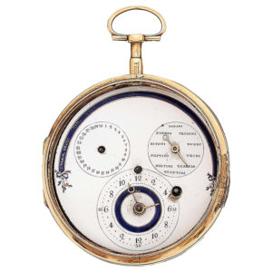 Rare French gold verge watch with Republican calendar Circa 1800