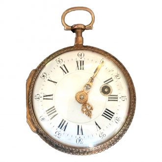 French multi coloured gold Louis XV verge watch Circa 1760