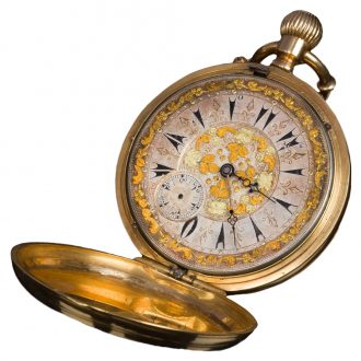Fine Swiss gold pocket watch for the Ottoman Market Circa 1895 Fine Swiss gold pocket watch for the Ottoman Market Circa 1895