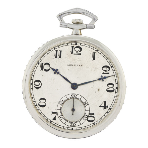 Swiss elegant gold dress watch with sapphire set band Circa 1930