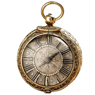English early single-handed verge pocket watch Circa 1650.