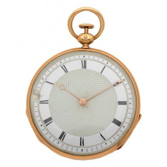 Fine French gold quarter repeating pocket watch Circa 1850