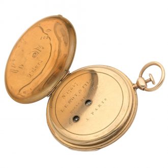 Fine French gold quarter repeating pocket watch Circa 1850