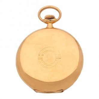 Swiss 18 carat gold hunting cased lever pocket watch Circa 1900