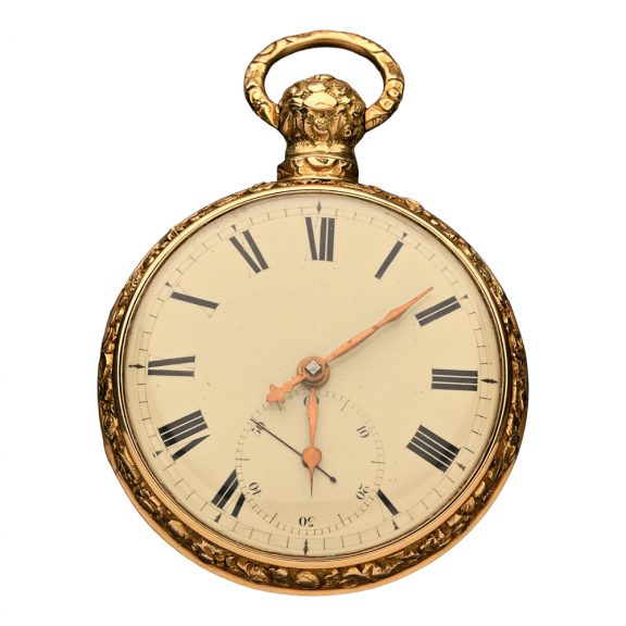 Important English gold pocket chronometer watch Circa 1822 Important English gold pocket chronometer watch Circa 1822
