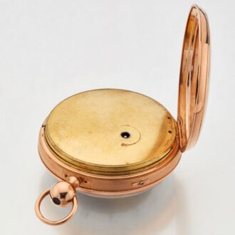 Swiss gold verge with 3 Jacquemarts automaton Circa 1820