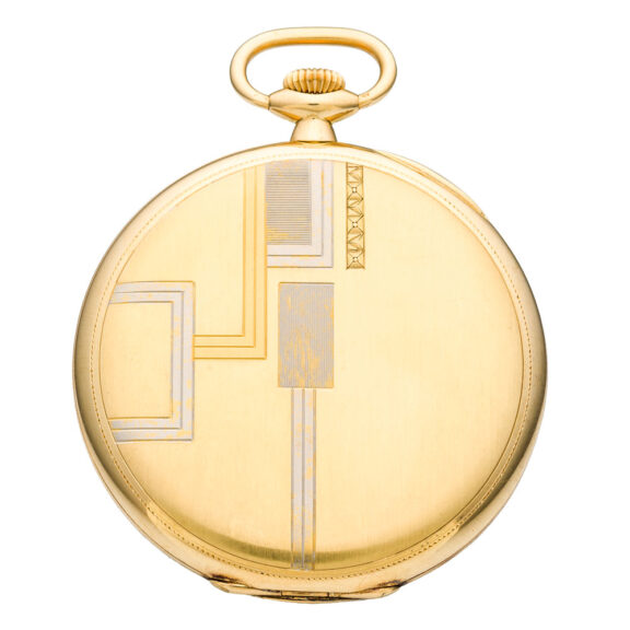 Swiss 18 carat gold Art Deco lever pocket watch Circa 1925 Swiss 18 carat gold Art Deco lever pocket watch Circa 1925