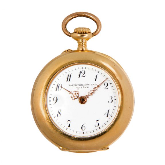 Swiss 18K gold open-faced ladies' pocket watch Circa 1908