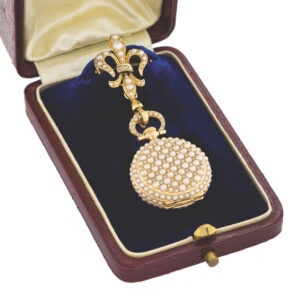 Swiss elegant lady’s pendant watch with a detachable gold brooch Circa 1900