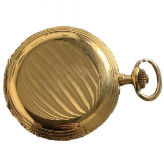 Fine Swiss 18K gold hunting cased pocket chronometer Circa 1930
