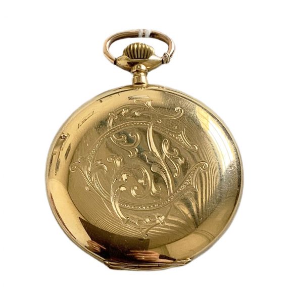 Swedish 18K yellow gold hunting cased pocket watch Circa 1850