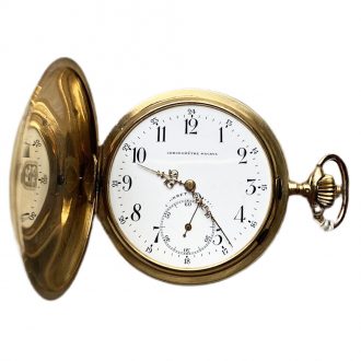 Swedish 18K yellow gold hunting cased pocket watch Circa 1850