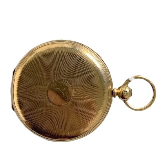 English 18K gold hunting cased lever pocket watch Circa 1820 English 18K gold hunting cased lever pocket watch Circa English 18K gold hunting cased lever pocket watch Circa 1820