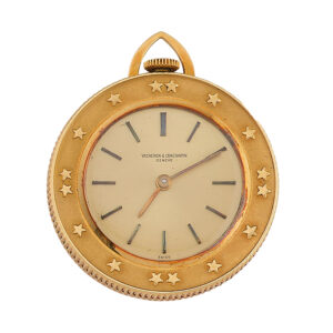 Swiss medallion watch depicting the last Shah of Iran Circa 1970