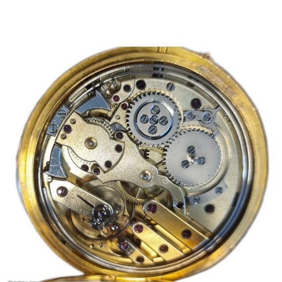 French 18K gold quarter repeating gousset lever watch Circa 1900 French 18K gold quarter repeating gousset lever watch Circa 1900