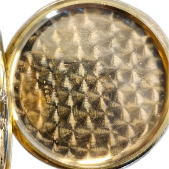 French 18K gold quarter repeating gousset lever watch Circa 1900
