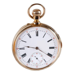 French 18K gold quarter repeating gousset lever watch Circa 1900