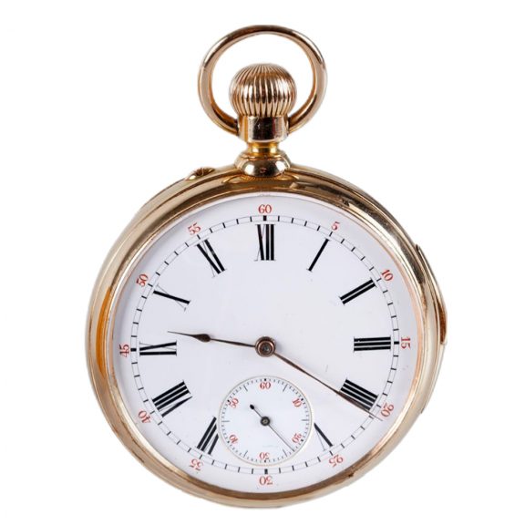 French 18K gold quarter repeating gousset lever watch Circa 1900