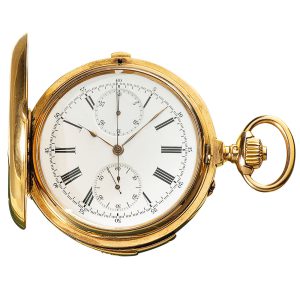 French hunting cased minute repeating watch Circa 1900