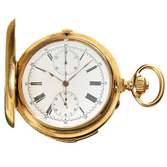 French hunting cased minute repeating watch Circa 1900