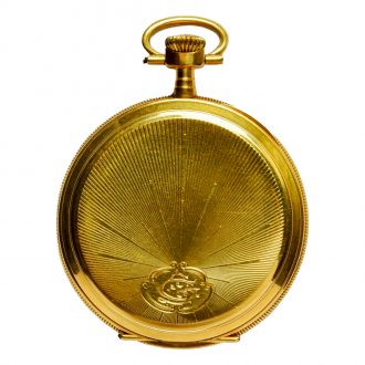 French gold open faced pocket chronometer watch Circa 1900