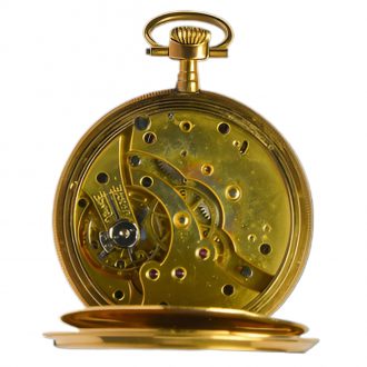 French gold open faced pocket chronometer watch Circa 1900