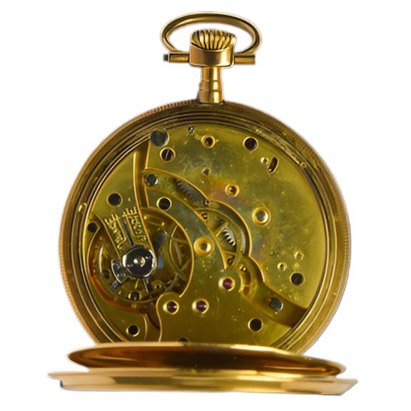 French gold open faced pocket chronometer watch Circa 1900 French gold open faced pocket chronometer watch Circa 1900